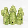 Exquisite embossed surface gift item ornamental home decoration ceramic cactus