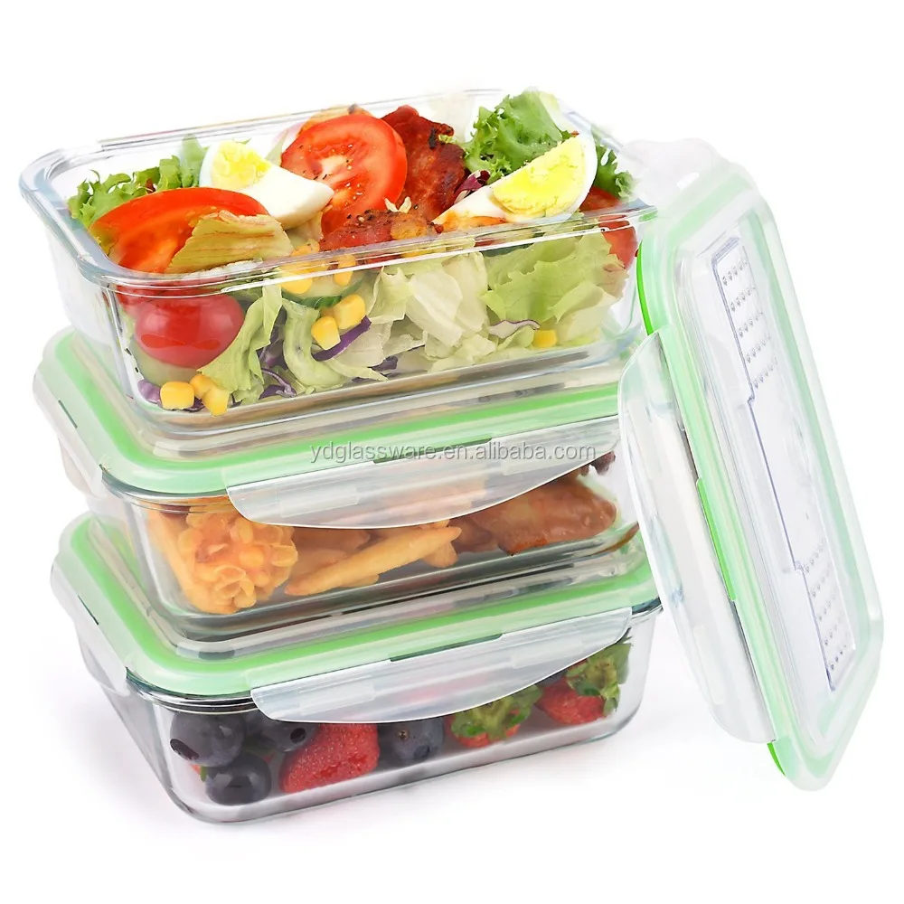 Borosilicate Gl Storage Food Container Bento Lunch Bo With Plastic Lid Can Put Fork And Spoon High Borosilicate Gl Storage Food Container Bento Lunch Bo With Plastic Lid Can Put Fork And Spoon High
