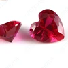 AAA quality 5# ruby heart cut hand made corundum gemstone