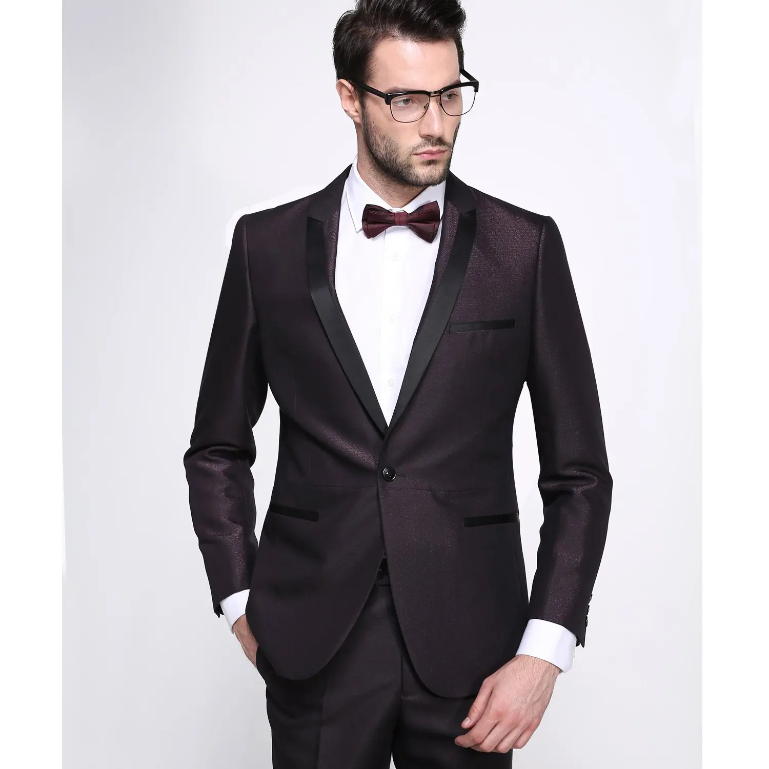 Dark Purple,Mtm,High-class Men's Business Suit - Buy Man Suit 2014,Suit ...