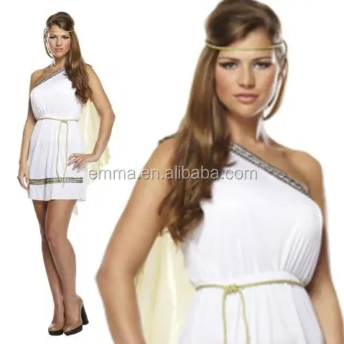 Greek Goddess Fancy Dress Ladies Roman Grecian Toga Party Womens Adult Costume