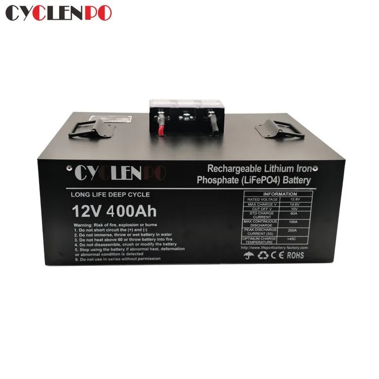Factory Direct Supply Deep Cycle 12v 400ah Lifepo4 Lithium Ion Battery