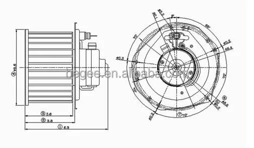 Vehicle Car Assembly Blower Motor - Buy Vehicle Assembly Blower Motor