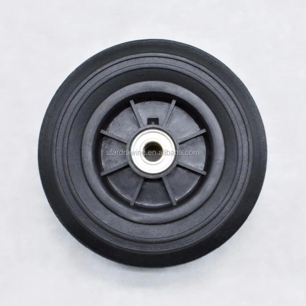 Ss 8x2.25 Inch Rubber On Polypropylene Hand Pallet Truck Solid Rubber