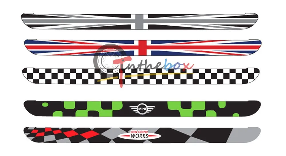 2pcs Jcw Style Stainless Steel Door Sill Entrylevel Strips For Mini