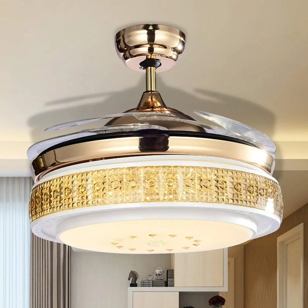 12 Lights Golden Chandelier Find Get Quotations Huston Fan 42 Inch Decorative Ceiling Chandelier Lighting Retractable Light Indoor Home