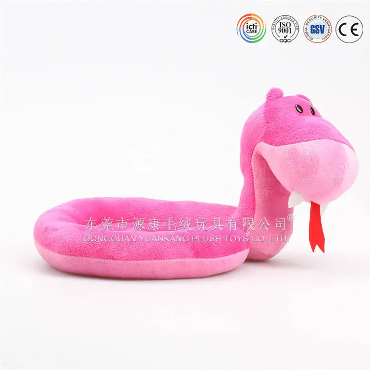 pink stuffed snake