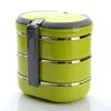 Colorful Stainless Steel Triple-Layer Insulated Tiffin Lunch Box