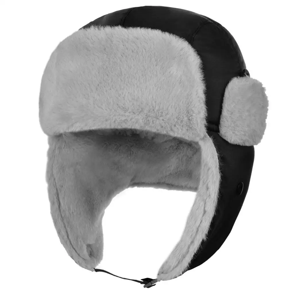 Holiberty Kids Cartoon Faux Fur Trapper Hat Boy Girl Windproof Mask Earflap Ski Winter Cap