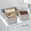 Fabric Closet/Dresser Drawer Storage Organiser, for Underwear, Socks, Bras, Tights, Leggings - Set of 3, Tau