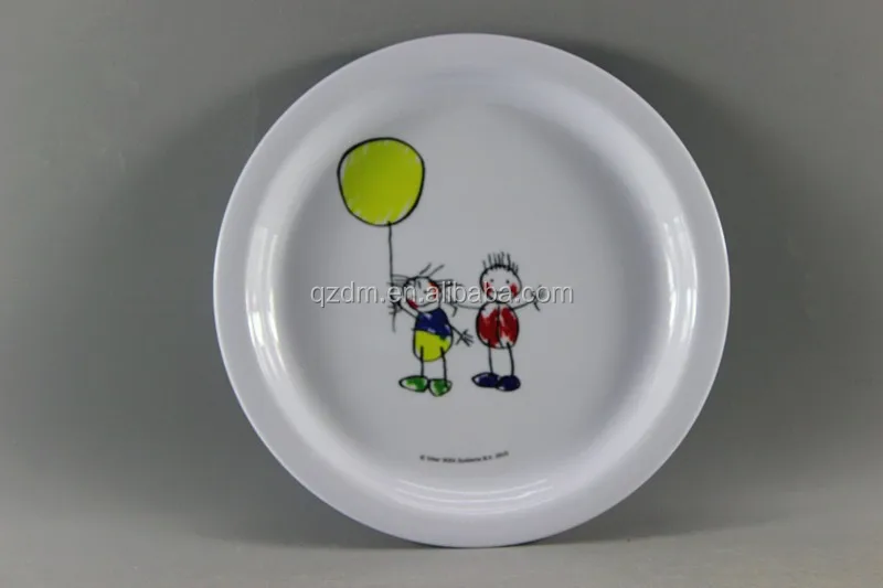 Hot Selling 8.5 Inch Melamine Round Dinner Plate Food Grade