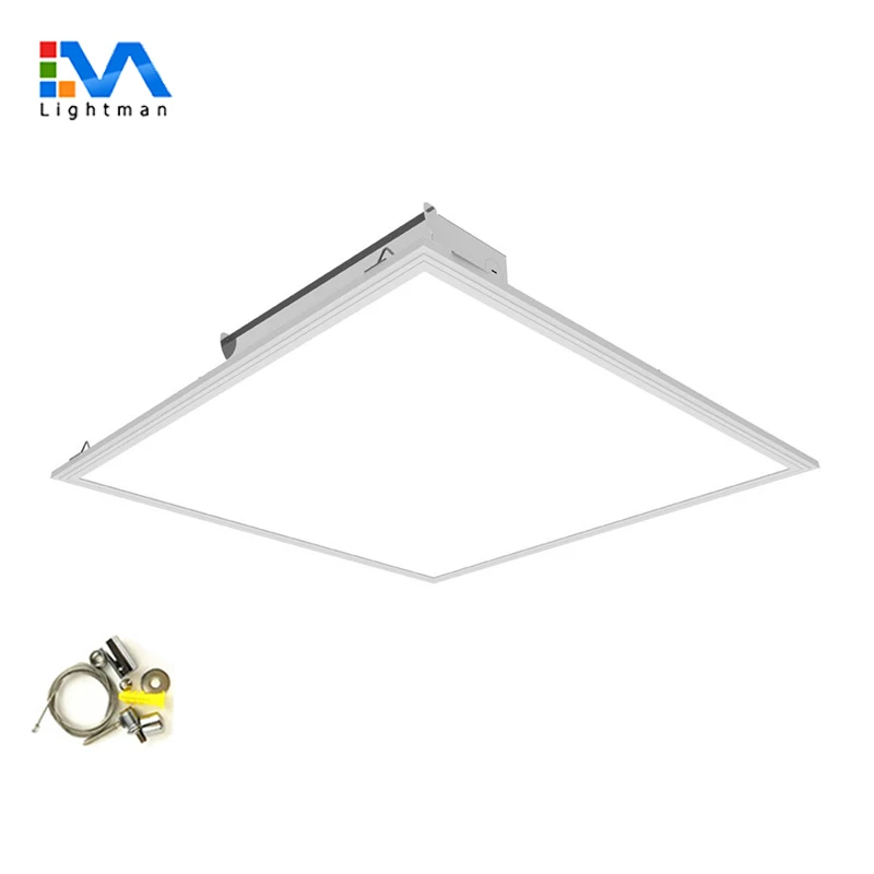 China ul certified indoor edge-lit led lights flat 60 watt  surface mounted 30w 40w 50w square 2x2 led panel light