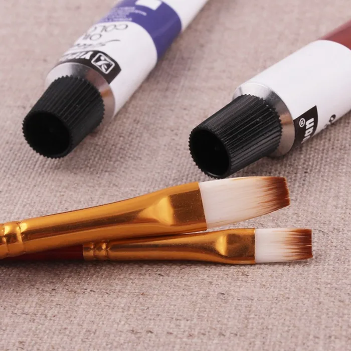 In Stock High Grade Brass Ferrule Paint Brush Oil Painting Brushes