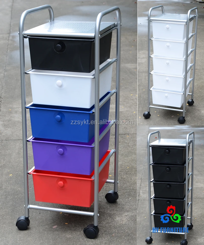 Studio Scrapbooking Paper Craft Office 5 Plastic Drawers Utility
