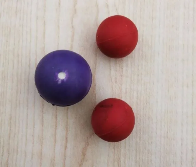 Green Nbr Small Hard Rubber Ball With Hole Buy High Quality Rubber