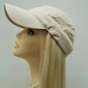S1488 Hot sale combination khaki free american baseball caps with hair pattern wholesale