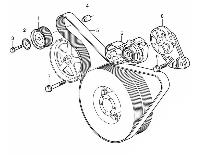 Autoround Automatic Belt Tensioner Pulley For Crafter 076145261a 534027810 Buy Crafter Belt