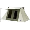 /product-detail/canvas-flex-bow-deluxe-2-4-6-8-person-largest-family-camping-glamping-tent-luxury-outdoor-roof-top-house-tent-with-hard-shell-60738607945.html