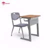 Collaborative classroom furniture school single double desk chair set trapezoid table customized size