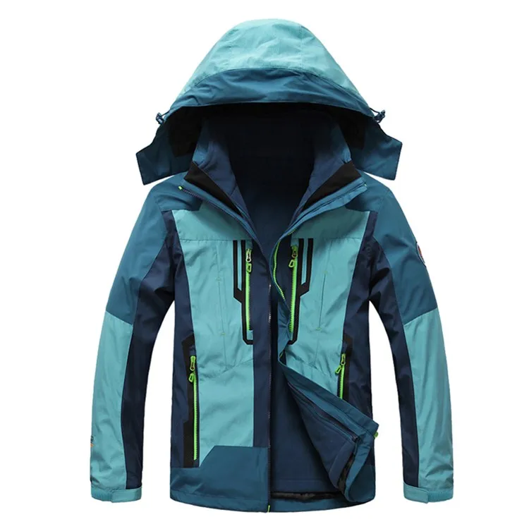 blue outdoor jacket