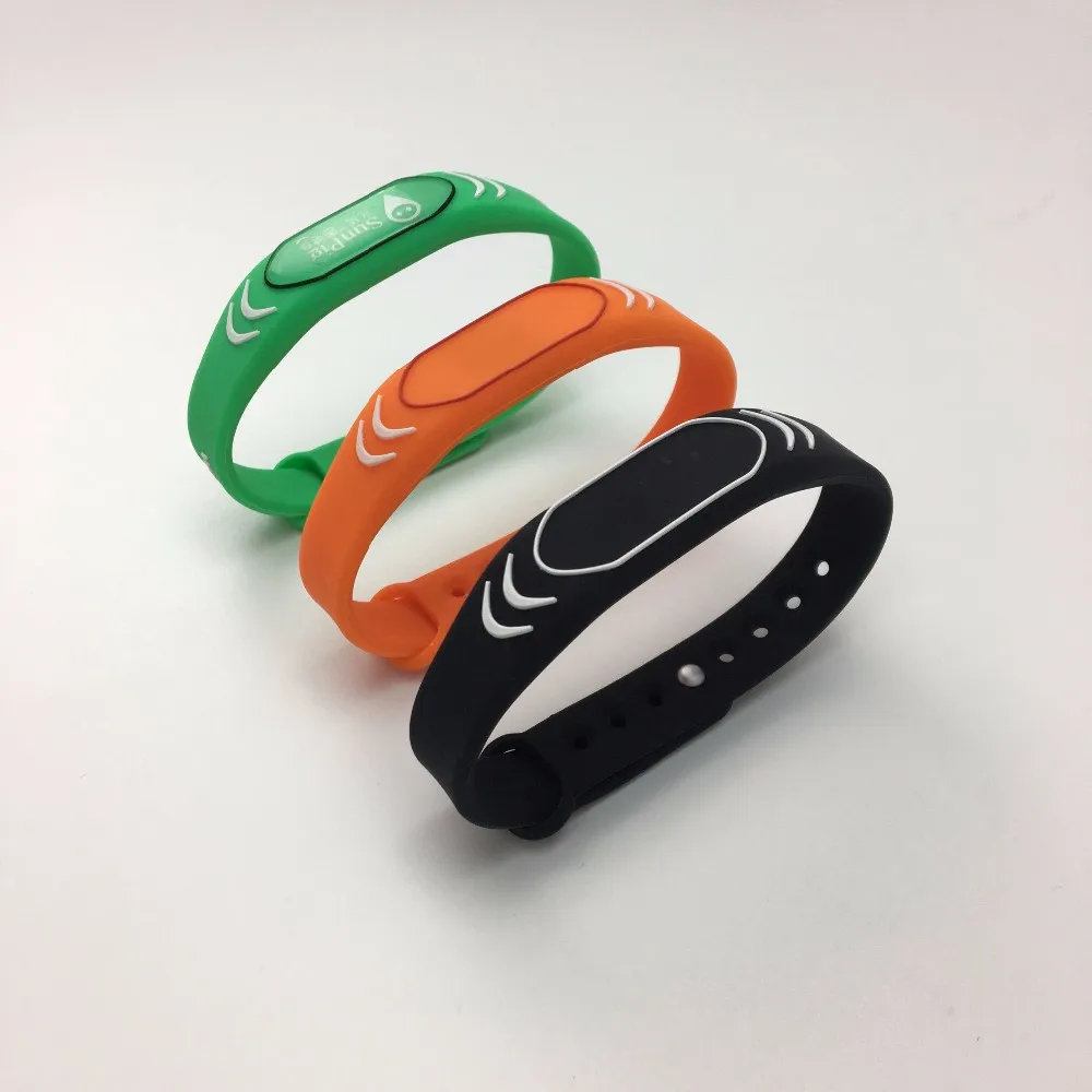 Adjustable Passive Rfid Wristband Silicone Rfid Wristband/bracelet Nfc