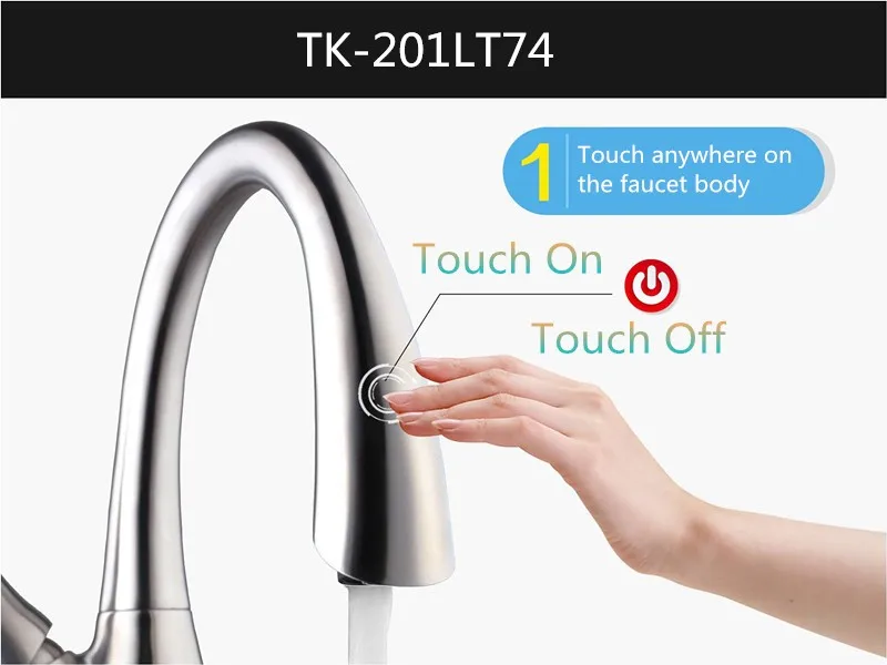 Intelligent Touch Sensor UPC Pull Out Automatic kitchen Faucet