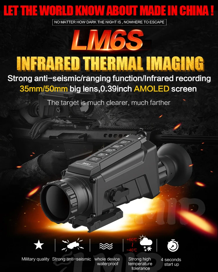Lmir Ir Night Thermal Imaging Rifle Scopes Military Grade Night Vision