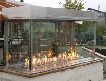 Entu Fireplace Steel Metal Frame Bio Ethanol Outdoor Fireplace