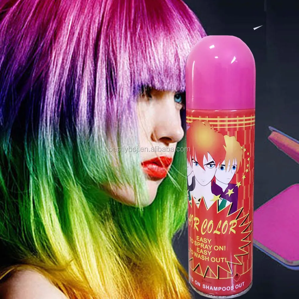 color spray paint for hair