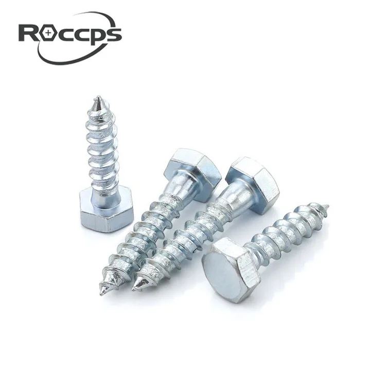 Din571 Long Hex Head Wood Screws Buy Long Wood Screws,Hex Head Wood