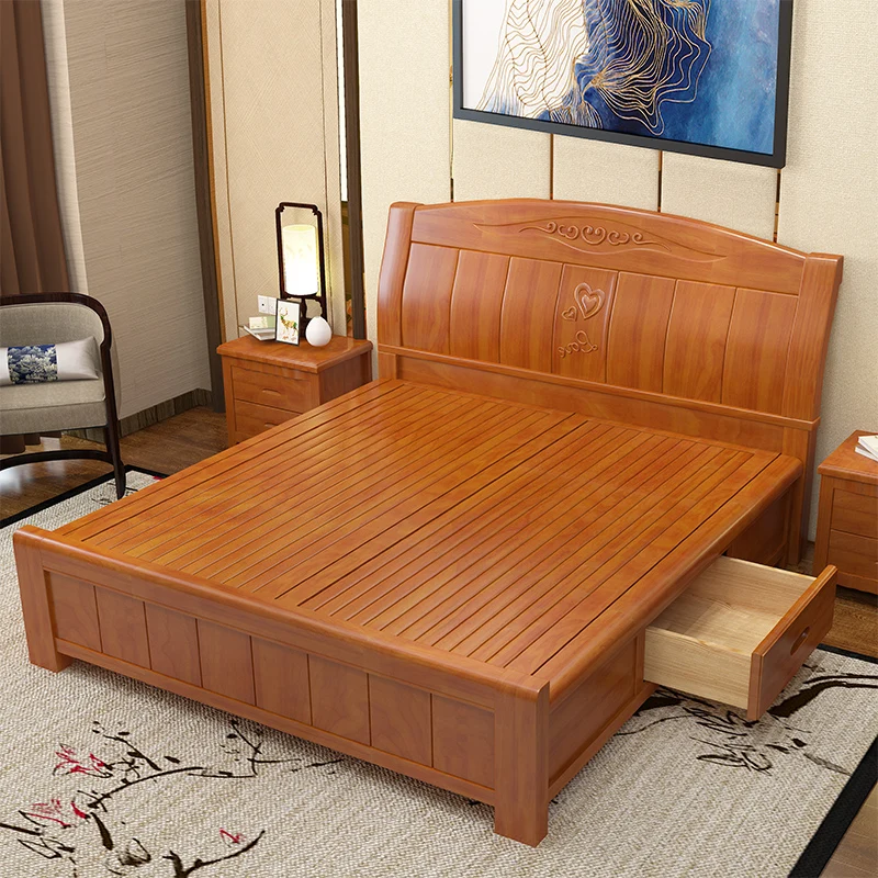 Modern Solid Wood Frame Wedding Bed Buy Solid Wood Bed