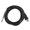 3M Guitar Bass 1/4'' 6.3mm Jack To USB Link Connection Instrument Cable Adapter