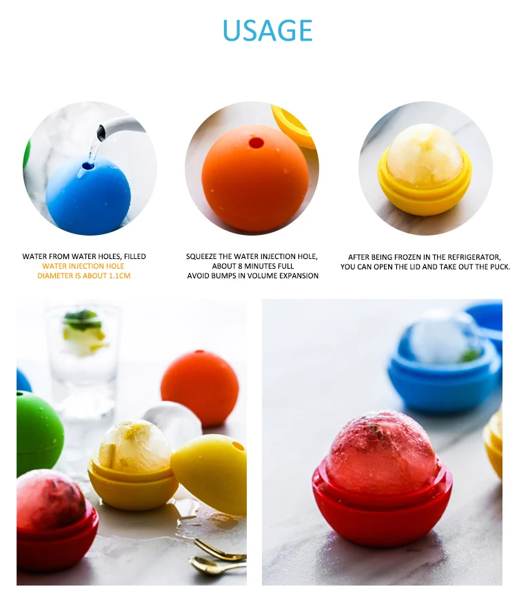 Wholesale Circular Single Huge Bourbon Ice Balls Mold Buy Clear Large