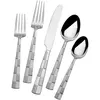 International Silver Style Classic Design Stainless Steel Flatware,Hand Polished and Frosted Handle,Cutlery Set For Hotel