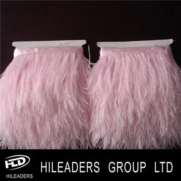 ostrich feather  trimming  pink