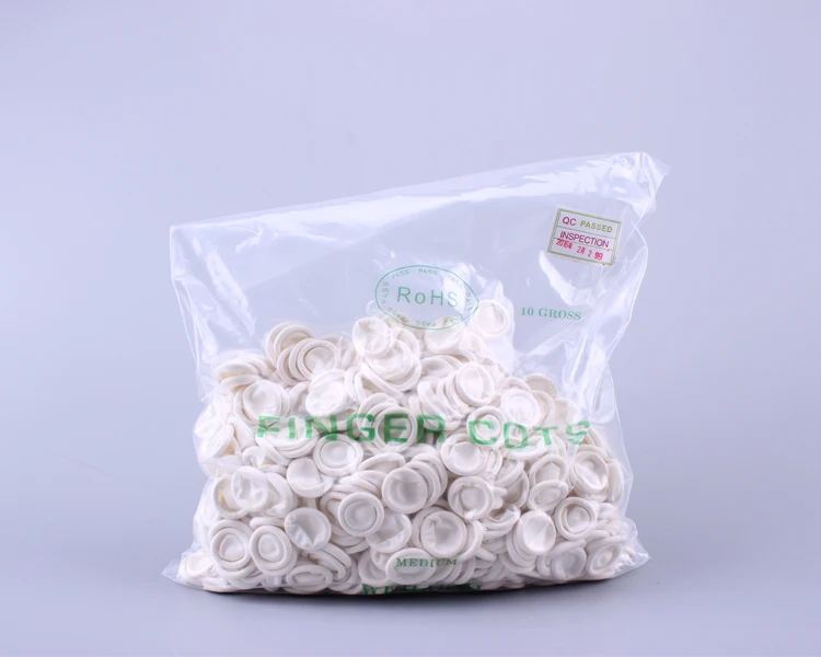 Wholesale White Industrial Finger Cots Malaysia Finger Cots For