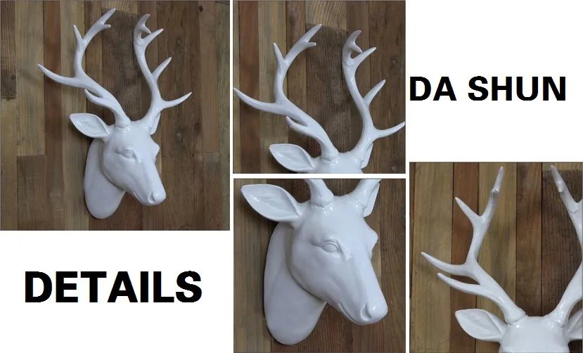 白い鹿の頭の壁3d装飾 Buy 壁掛け装飾 鹿ヘッド 壁 3d Product On Alibaba Com