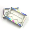 FDshine Ready to Ship Eyelashes Package Box Holographic 3Pairs Lash Kit