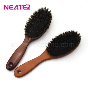 Ningbo Factory Custom Natural Hair Brush Wood Handle With Boar