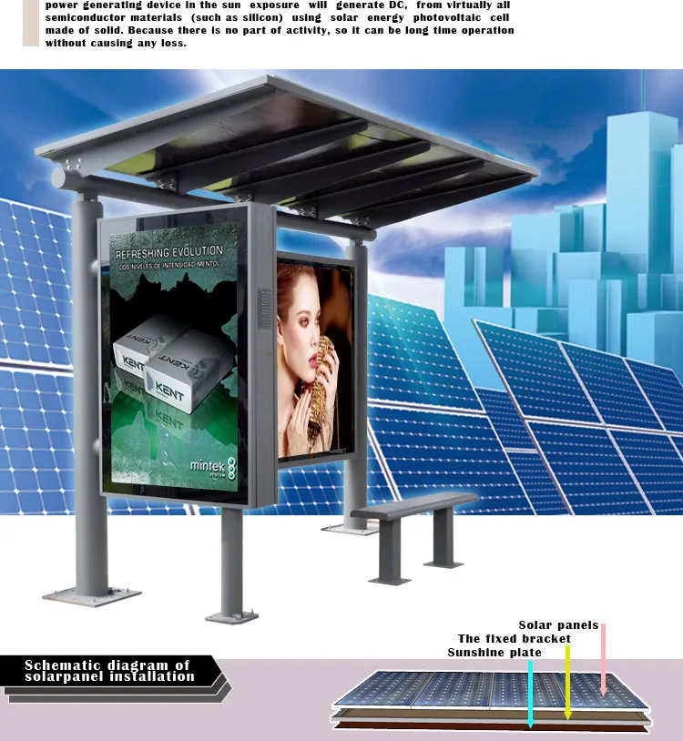 Outdoor Advertising Glass Notice Board Led Poster Frame Light