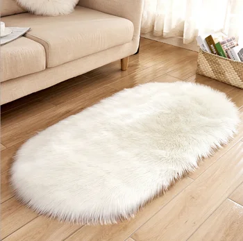 home decoration 100% polyester rug washable faux