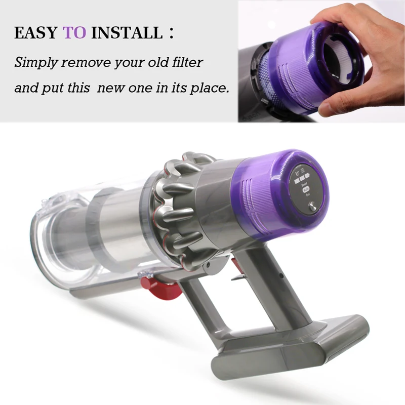 Customized Purple Hepa Post Filter For Dysons V11 Sv14 Stick Handheld