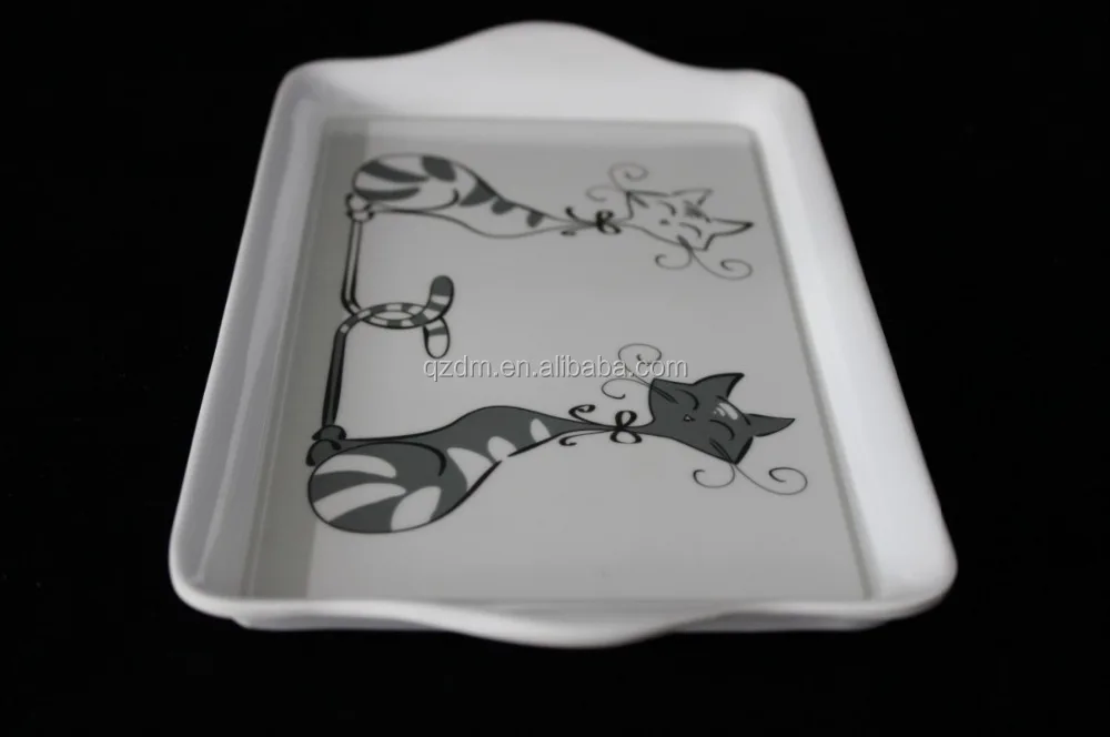 Customized Designs Melamine serving tray Plastic Tea tray