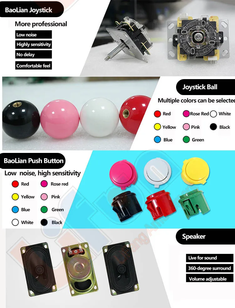 joystick and button kits for game console