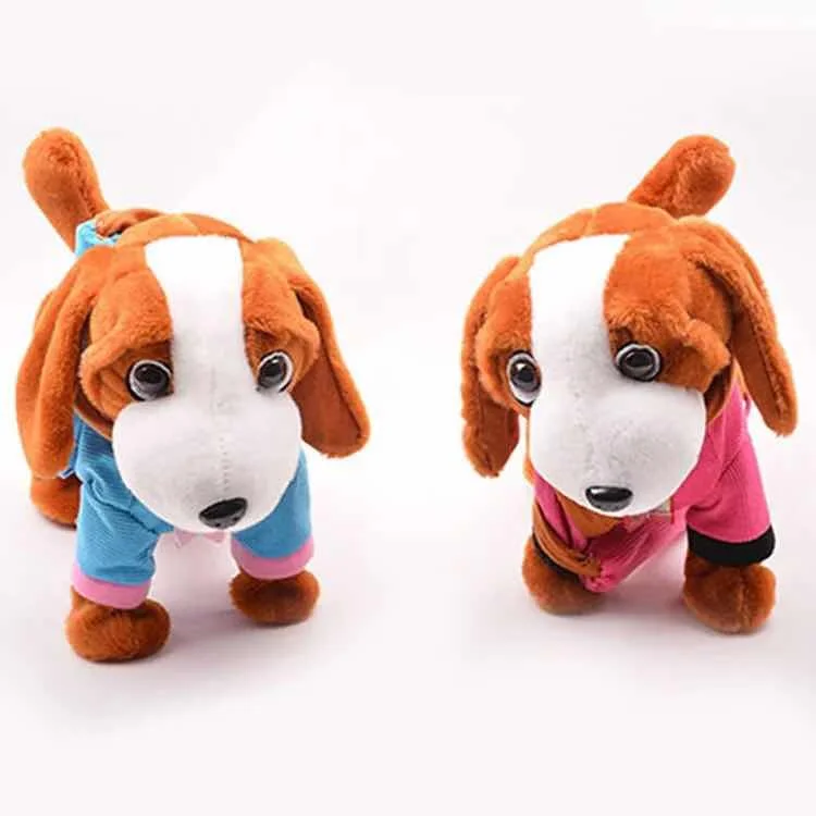 stuffed walking dog toy