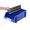 Small warehouse stackable plastic storage bins with clapboard wholesale