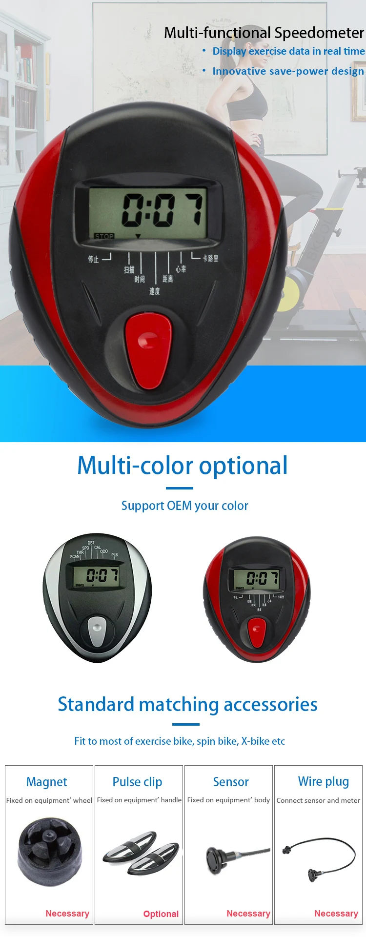 spin bike watt meter