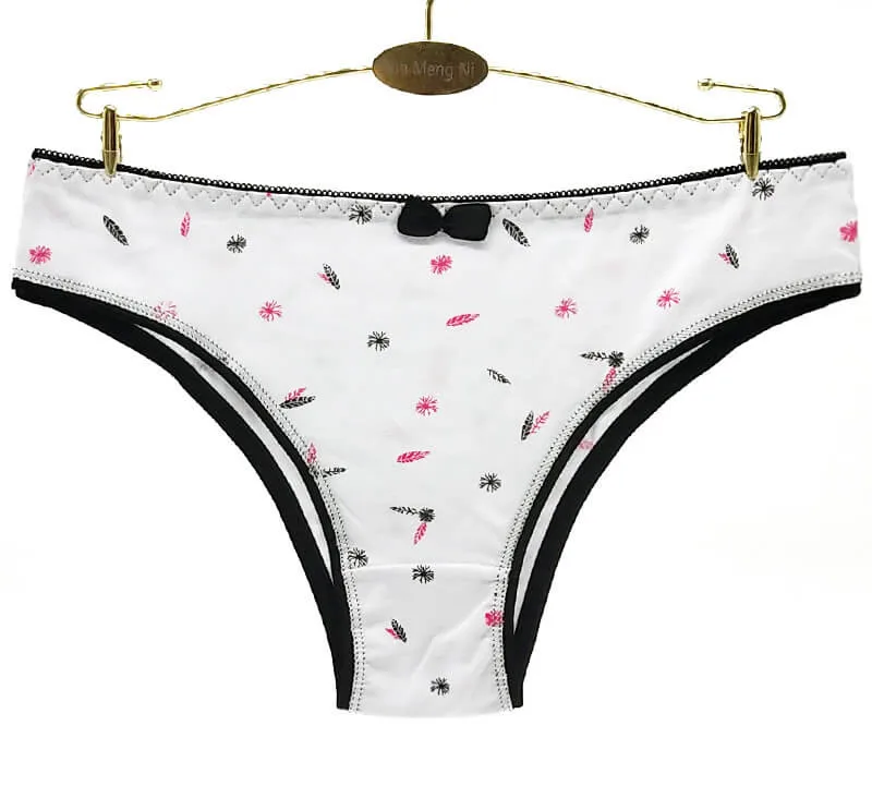Yun Meng Ni Underwear New White Panties For Ladies Cute Bikinis Women