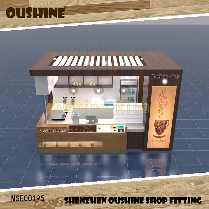 Professional Beverage Kiosk Design Bubble Tea Showcase/coffee Display ...