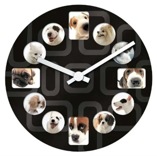 
Photo Frame Dog Theme Clock 